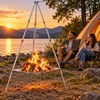 Portable Camping Fire Pit Tripod for Outdoor Campfires – Foldable
