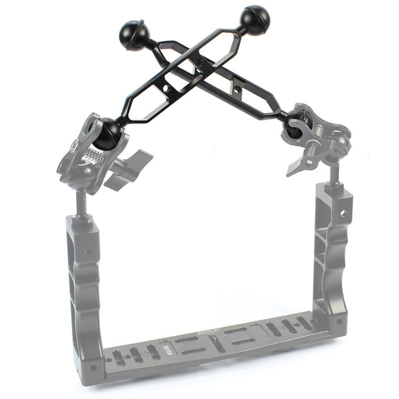 Underwater Photography Bracket Set with Fill Light Arm, Ball Head