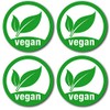 24 Pack of Vegan Labels from Olivia Samuel. 40mm Diameter.