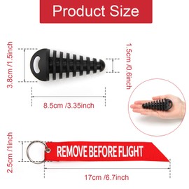 Muffler Exhaust Wash Plug, Coitak 0.6"-1.5" Wash Plug for Motorcycle Bike 2 Stroke Rubber Exhaust Silencer (2 Pack) (0.6"-1.5")