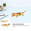 NUOBESTY 4pcs Crocodile Figurine Toy Plastic Alligator Toy Creative Artificial