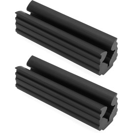 2PCS Golf Club Grip Vice Clamps Replacement Tool - Heavy Duty Rubber Vise Clamp for Putter/Iron/Wood Shafts, Non-Slip Golf Club Grip Accessory (Black)