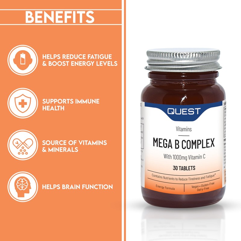 Quest Mega B Complex (30 Tablets) - Vitamin B Complex