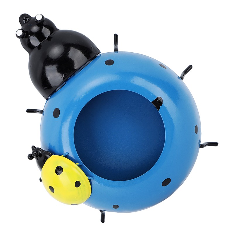5.4cm Diameter Flower Pot Decor Ladybug Shaped Smoothing Surfaces Iron