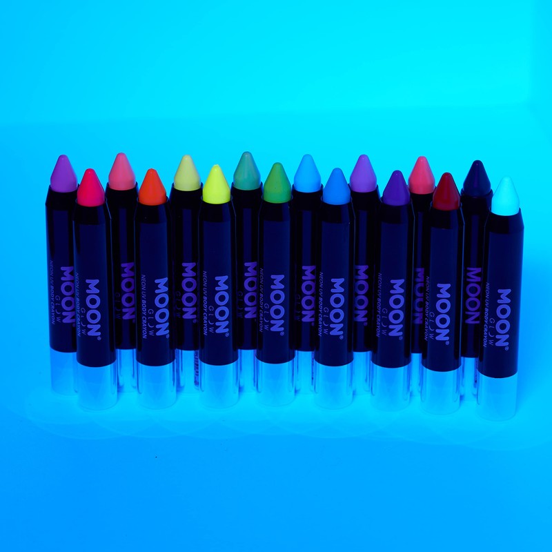 Moon Glow - Neon UV make-up pen, body chalk, colouring