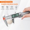 Digital Caliper, HARDELL Caliper Measuring Tool 8 Inch/200mm, 0.001" High-Precision