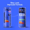 E.U.B. Mango Passionfruit Sparkling Functional Beverage, 12oz Can, 50mg Caffeine,