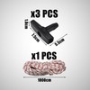 1 Set 10M Recoil Start Rope, 3 Black Start Handles,