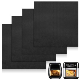 Air Fryer Accessories for Tower, 4pcs Air Fryer Liners Reusable Nonstick Oven Liners for 10L-12L Oven Teflon Baking Sheet Compatible with Tower Xpress Pro11L,Tefal, LLIVEKIT Air Fryer Oven