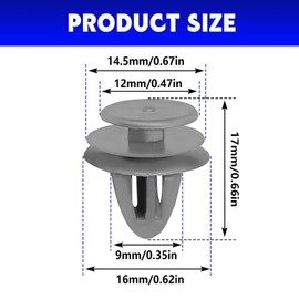 Icyhaws 30PCS Door Trim Panel Retainer Clips, Compatible with Honda Accord Civic CR-V Pilot Prelude Acura CL MDX RSX TSX, Replace 91560-SP0-003