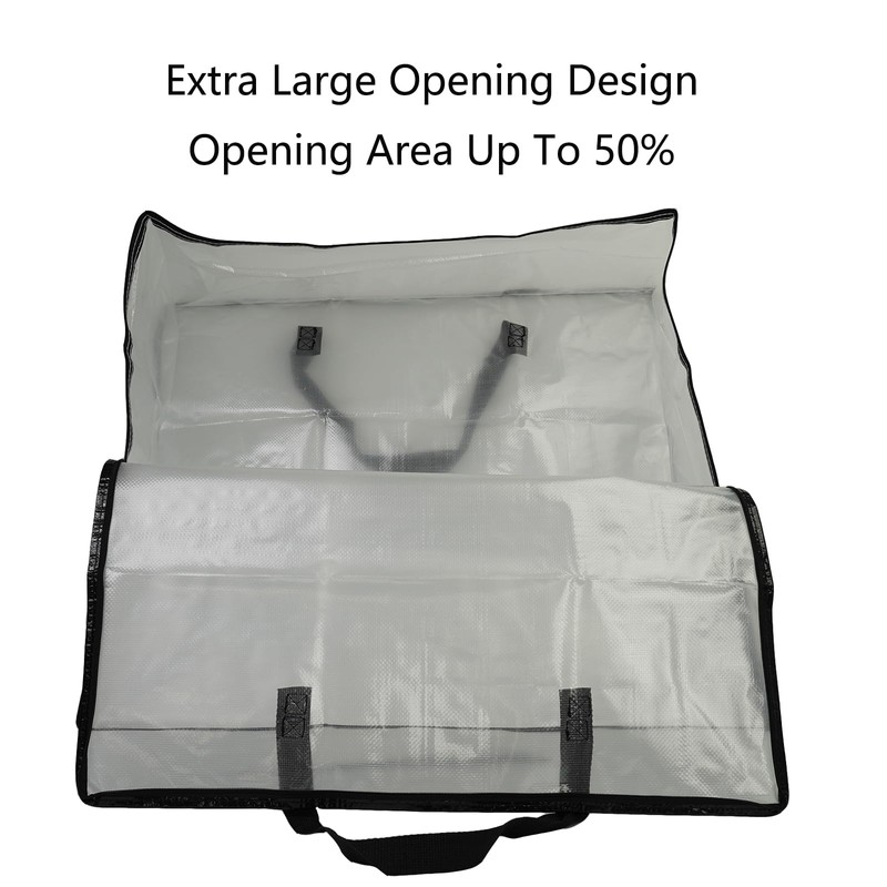 96L Ultra-large capacity Clear Plastic Storage Bag, 66 x 66