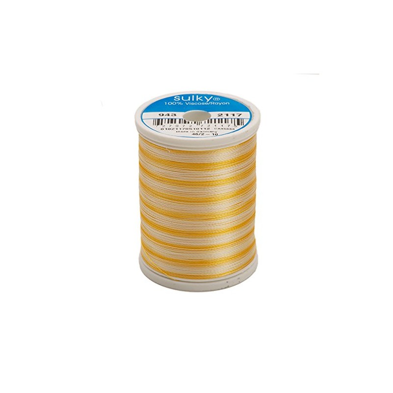 Sulky King Rayon Thread 40 Weight 850 Yards-Variegated Yellows