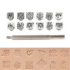 12Pcs Stamping Punch Tool Tang Dynasty Flower Design DIY Vegetable