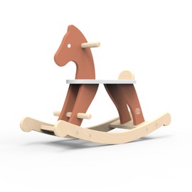 Speedy Monkey Vintage Rocking Horse – Trendy Design, Handrails for Safe Rocking, Wooden, Non-Toxic Paint, Steady Motion, Ideal for Kids 1-3 Years, Classic Toy for Development and Fun.