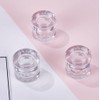 5 Pcs 5g/5ml Premium Acrylic Clear Round Jars Refillable Cosmetic