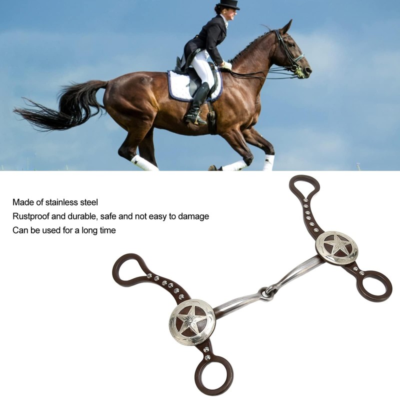 KUIDAMOS Snaffle para Caballo, Broca De Boca De Caballo Broca
