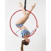 DASKING Premium Red Aerial Hoop Kit 85cm (33.5") Single-Point Ring,