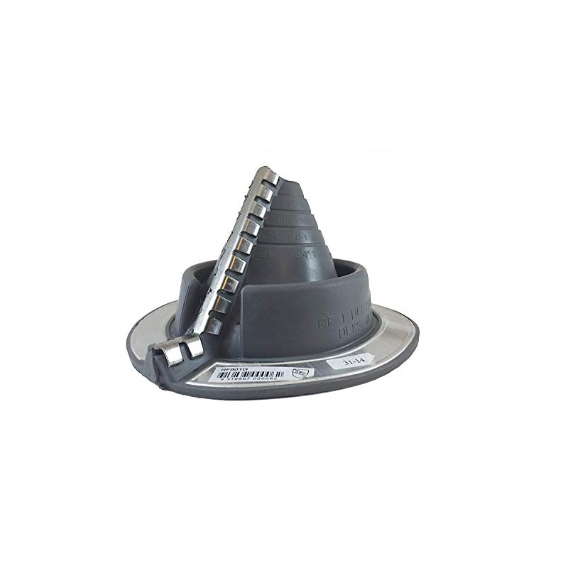 RETROFIT (3/4" - 2-3/4") Gray EPDM Flexible Pipe Flashing -