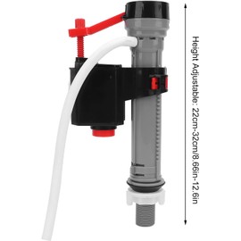 Yosoo Válvula de Llenado Universal para Tanque de Inodoro, Altura Ajustable de 22 a 32 Cm, la Tecnología Más Silenciosa y Potente, Fácil Instalación para la Mayoría de los Inodoros