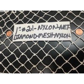 Goodwin Netting 40' x 8' WHITE DIAMOND NYLON NET GOLF IMPACT NET MULTI SPORTS NETTING  1" #21