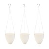 Sungmor 3 Pack Self Watering Hanging Planters, Unique Eggshell Shape