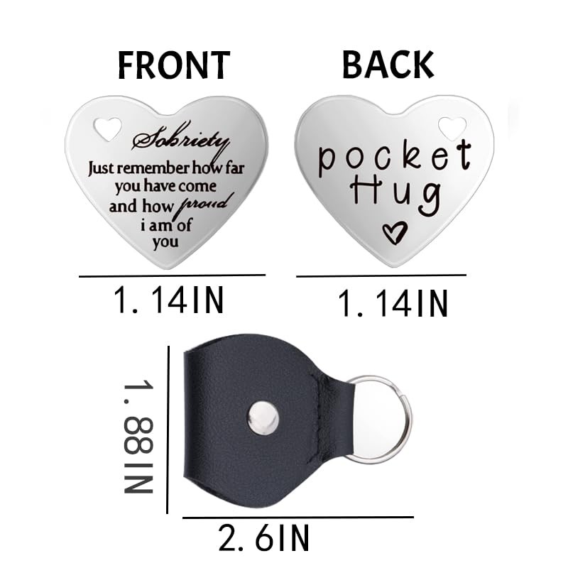 AA Sobriety Gifts Keyring for Daughter Son Recovery Gifts for