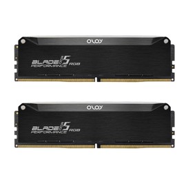 OLOy DDR5 RAM 32GB (2x16GB) Black Hairline Blade RGB 6000 MHz CL32 1.35V Gaming UDIMM (MD5U1660320BRKDA)