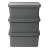 Jolie Max Plastic Storage Boxes with Lid, 3 Set of