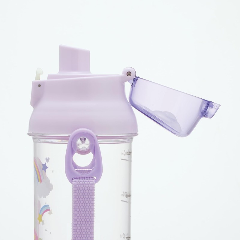 Skater PSB5TRC-A Kids Clear Plastic Water Bottle 480ml Graduated Hydration