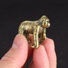 TEAMWILL Solid Brass Monkey Gorilla Statue Tea Pet Figure Animal