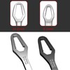 Silver Universal Wrench,2 Pcs 8-22mm Double-Ended Multifunctional Universal Torx Wrench
