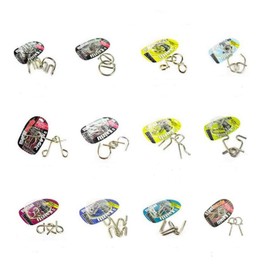 Assorted Metal Brain Teasers Metal Wire IQ Puzzles with Paper Box Gift Package Great Educational Intelligence Toys for Kids and Adult Pack of 12Pcs by AHYUAN