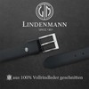 LINDENMANN Men's Leather Belt 40 mm Wide Belt Full Cowhide