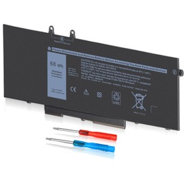 68Wh 4GVMP 7.6V Laptop Battery for Dell Latitude 5400 5500 Precision 3540 Inspiron 7590 7591 7791 2-in-1 P84F P84F001 P42E P42E001 P98G001 P98G P80F P80F001 C5GV2 H82T6 W8GMW RF7WM X77XY 4-Cell
