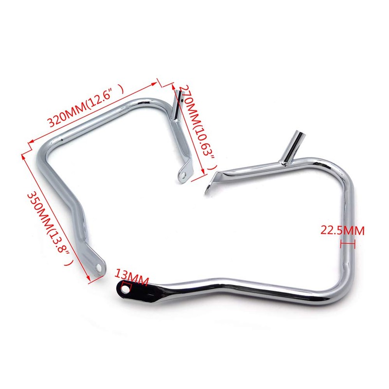 SMT- Saddlebag Bracket Guard Bars For HD Touring Street Road