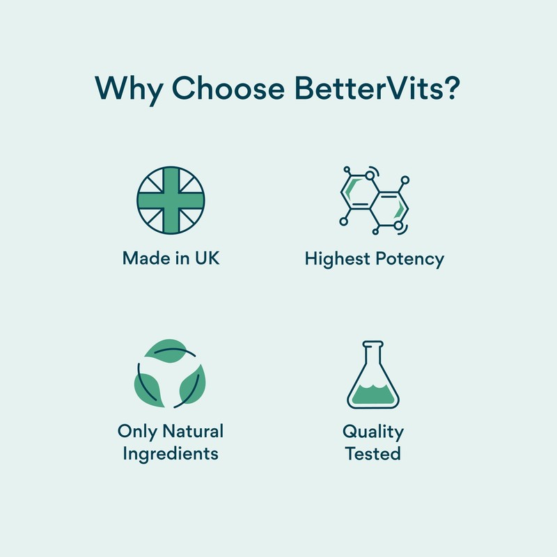 Bettervits Primrose Oil | Potent Formula | Naturally sourced ingredients