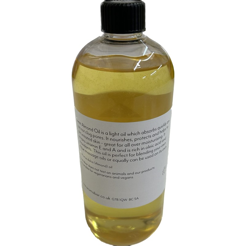 Aromabar Pure Sweet Almond Carrier Massage Oil 500ml Pump Dispenser