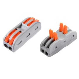 Lever Nut Wire Connectors, 28-12AWG Butt Splice Terminal Wire Connector Box (SPL-2, 28PCS)