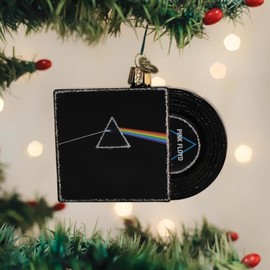 Old World Christmas The Dark Side of The Moon Album Cover Glass Ornament for Holiday Tree