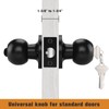 Probrico 3 Pack Keyed Alike Entry Door Knobs with Lock