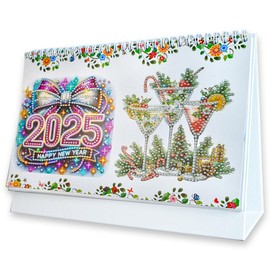 DIY Diamond Art Desk Calendar 2025 Monthly Calendar Kit 2025 Creative Tabletop Calendar