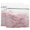 Muchfun 2Pcs Durable Honeycomb Mesh Laundry Bags for Delicates 24