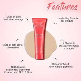 Biotique Natural Makeup Magicare All Day Foundation, Sand, 30ml