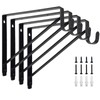 4 Pack Heavy Duty Closet Shelf & Rod Brackets,Closet Rod