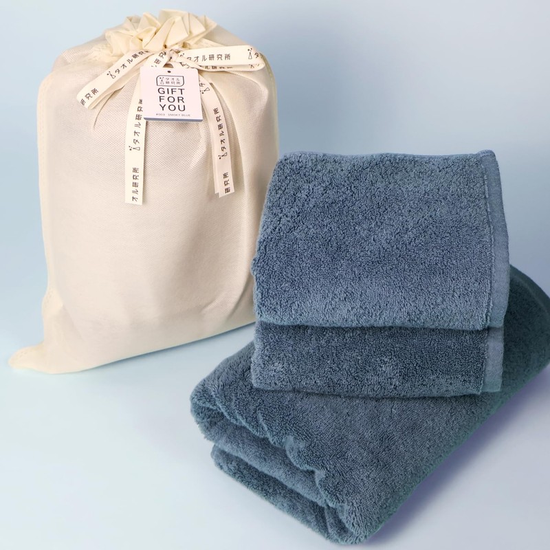Towel Kenkyuujo Volume Rich #003 3 Piece Towel Set, 1