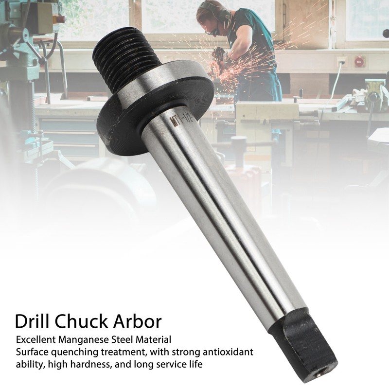 Drill Chuck Arbor MT1 Shank to 1/2in 15.5mm Thread Morse