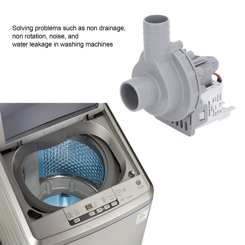 Nimomo Washing Machine Drain Pump Motor 30W 0.2A 20L/min Copper