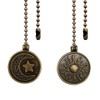Dotlite Copper Ceiling Fan Pull Chain Set, Decorative Totem Fan