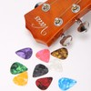 40 Pcs Guitar Picks,0.5mm/0.75mm/1mm/1.2mm Different Thickness Colorful Celluloid Guitar Picks