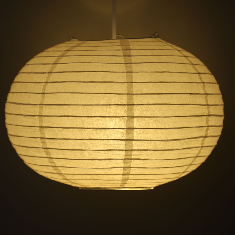 White Round Paper Lantern Light Decorative Soft Light Easy to